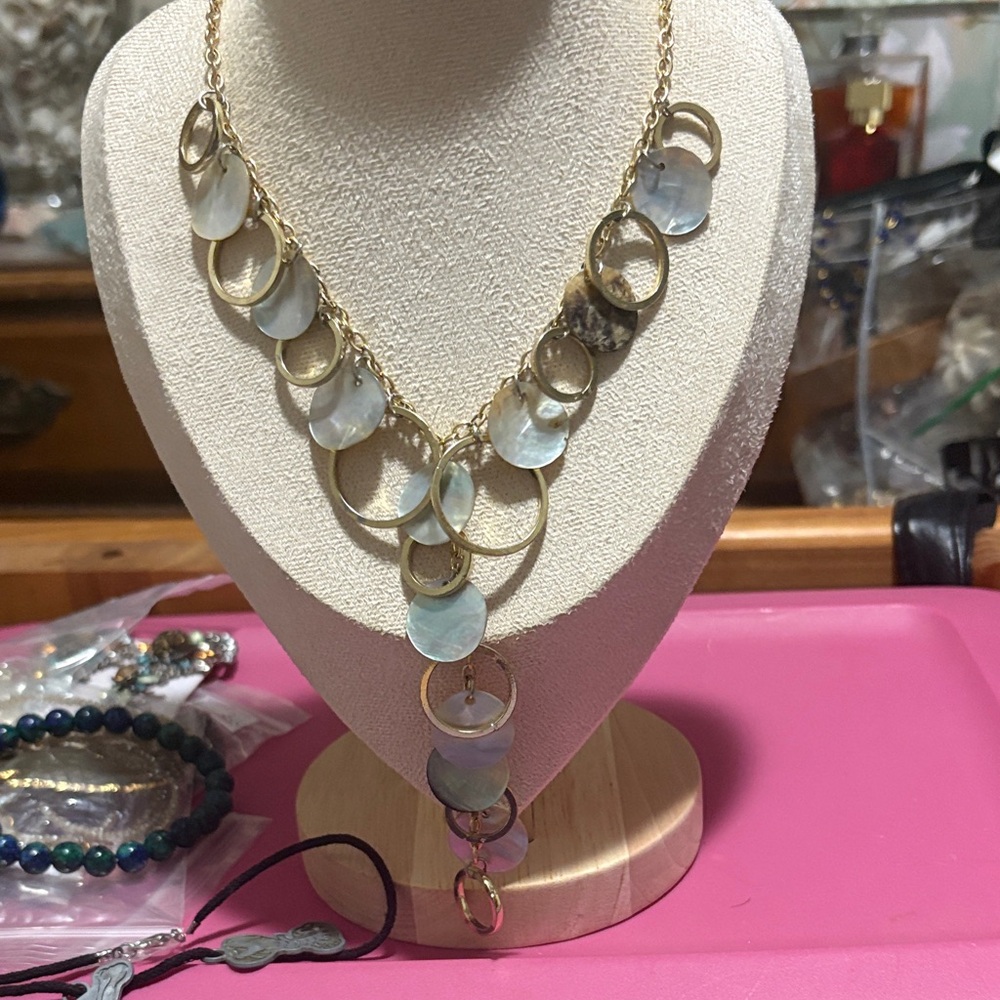 Elegant Gold and Silver Necklace